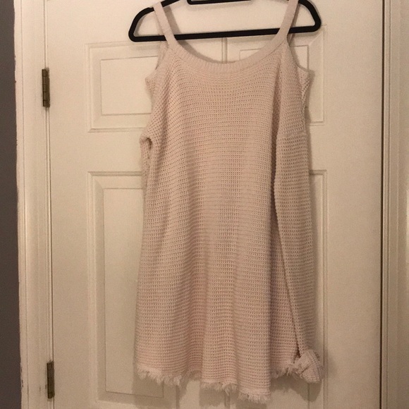 Free People Moonshine VNeck Sweater Cream Size S - Picture 5 of 5